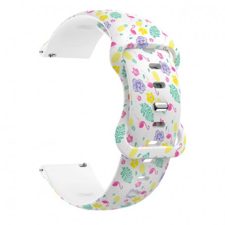 Curea silicon, compatibila Amazfit GTS 4, VD Very Dream®, Quick Release, Dream White
