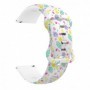 Curea silicon, compatibila Amazfit GTS 4, VD Very Dream®, Quick Release, Dream White