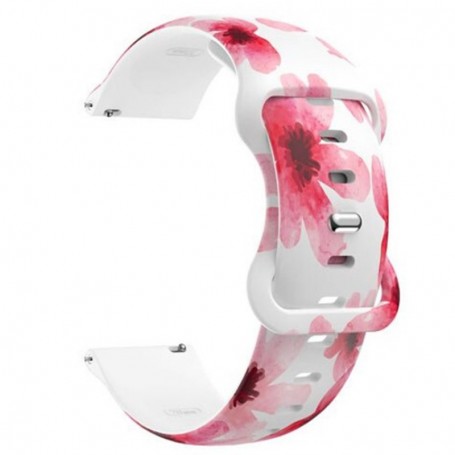 Curea silicon, compatibila Amazfit GTS 4, VD Very Dream®, Quick Release, Red Cosmos