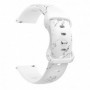 Curea silicon, compatibila Amazfit GTS 4, VD Very Dream®, Quick Release, White Frost