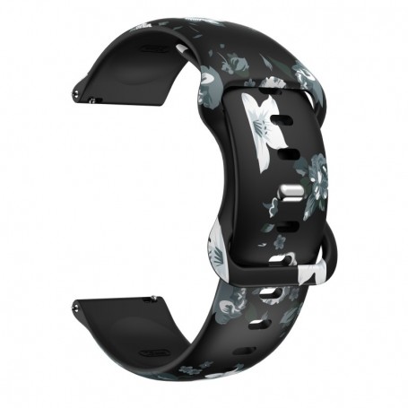 Curea silicon, compatibila Amazfit GTS 4 Mini, VD Very Dream®, Quick Release, Black Rose