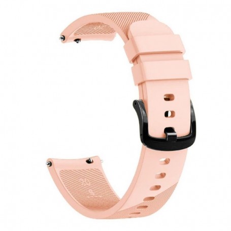 Curea silicon, compatibila Xiaomi Amazfit BIP, telescoape Quick Release, Pale Pink