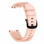 Curea hibrid piele-silicon compatibila cu Amazfit Pace 1, VD Very Dream®, 22mm, Bronze Brown