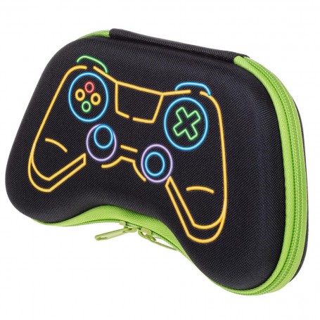 Penar Negru cu Model de Controler - Organizează-ți Victoriile Gamer în Stil