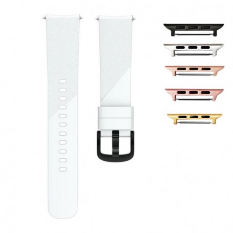 Curea silicon, compatibila Apple Watch 9|8|7|6|5|4|3|2|1 Series, 41mm|40mm|38mm, Alb