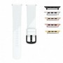 Curea silicon, compatibila Apple Watch 9|8|7|6|5|4|3|2|1 Series, 41mm|40mm|38mm, Alb
