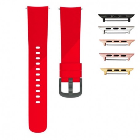 Curea silicon, compatibila Apple Watch 9|8|7|6|5|4|3|2|1 Series, 41mm|40mm|38mm, Rosu