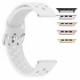 Curea din silicon, compatibila Apple Watch 9|8|7|6|5|4|3|2|1 Series, 41mm|40mm|38mm, Alb
