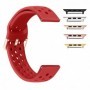 Curea din silicon, compatibila Apple Watch 9|8|7|6|5|4|3|2|1 Series, 41mm|40mm|38mm, Rosu