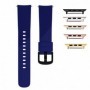 Curea silicon, compatibila Apple Watch 9|8|7|6|5|4|3|2|1 Series, 41mm|40mm|38mm, Dark Blue