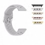 Curea silicon, compatibila Apple Watch 9|8|7|6|5|4|3|2|1 Series, 41mm|40mm|38mm, Telescoape QR, Gri