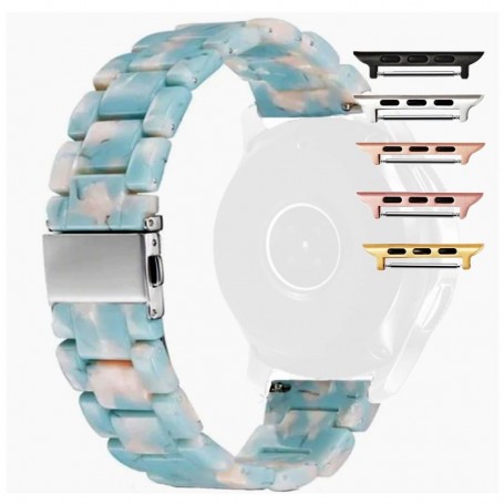 Curea polimer, compatibila Apple Watch 9|8|7|6|5|4|3|2|1 Series, 41mm|40mm|38mm, Laguna Blue