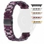 Curea polimer, compatibila Apple Watch 9|8|7|6|5|4|3|2|1 Series, 41mm|40mm|38mm, Tyrian Purple