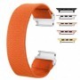 Curea textila elastica, compatibila Apple Watch 9|8|7|6|5|4|3|2|1 Series, 41mm|40mm|38mm, Elastic Orange