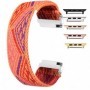 Curea textila elastica, compatibila Apple Watch 9|8|7|6|5|4|3|2|1 Series, 41mm|40mm|38mm, Oriental Model