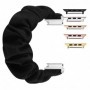 Curea textila elastica, compatibila Apple Watch 9|8|7|6|5|4|3|2|1 Series, 41mm|40mm|38mm, Scrunchies 5