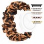 Curea textila elastica, compatibila Apple Watch 9|8|7|6|5|4|3|2|1 Series, 41mm|40mm|38mm, Scrunchies 9