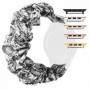 Curea textila elastica, compatibila Apple Watch 9|8|7|6|5|4|3|2|1 Series, 41mm|40mm|38mm, Scrunchies 11