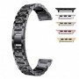 Curea otel, compatibila Apple Watch 9|8|7|6|5|4|3|2|1 Series, 41mm|40mm|38mm, Black Diamond