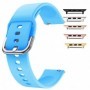 Curea silicon, compatibila Apple Watch 9|8|7|6|5|4|3|2|1 Series, 41mm|40mm|38mm, Azure Blue