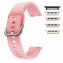 Curea silicon, compatibila Apple Watch 9|8|7|6|5|4|3|2|1 Series, 41mm|40mm|38mm, Coral Pink