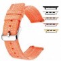 Curea material textil, compatibila Apple Watch 9|8|7|6|5|4|3|2|1 Series, 41mm|40mm|38mm, telescoape QR, Merigold Orange