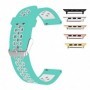 Curea silicon, compatibila Apple Watch 9|8|7|6|5|4|3|2|1 Series, 41mm|40mm|38mm, Teal White