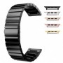 Curea din metal compatibila cu Apple Watch 9|8|7|6|5|4|3|2|1 Series, 49mm|45mm|44mm|42mm, Negru