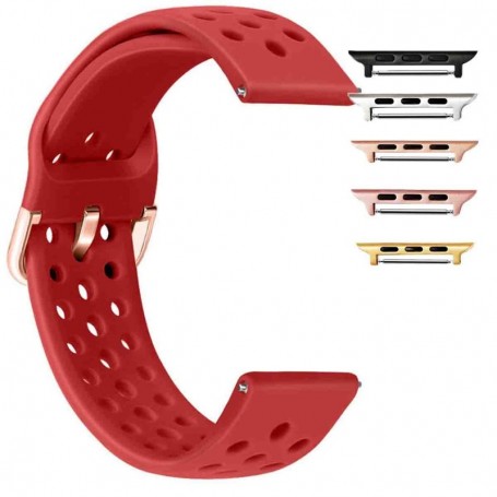 Curea din silicon, compatibila Apple Watch 9|8|7|6|5|4|3|2|1 Series, 49mm|45mm|44mm|42mm, Rosu