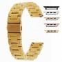 Curea metalica compatibila Apple Watch 9|8|7|6|5|4|3|2|1 Series, 49mm|45mm|44mm|42mm, Gold