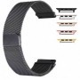 Curea metalica compatibila Apple Watch 9|8|7|6|5|4|3|2|1 Series, 49mm|45mm|44mm|42mm,Milanese Loop, Negru