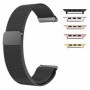 Curea Milanese Slim Fit compatibila Apple Watch 9|8|7|6|5|4|3|2|1 Series, 49mm|45mm|44mm|42mm, Negru
