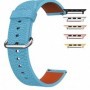 Curea piele, compatibila Apple Watch 9|8|7|6|5|4|3|2|1 Series, 49mm|45mm|44mm|42mm,Size S, Albastru deschis