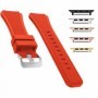 Curea silicon compatibila Apple Watch 9|8|7|6|5|4|3|2|1 Series, 49mm|45mm|44mm|42mm, Portocaliu