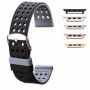 Curea silicon cu doua fete compatibila Apple Watch 9|8|7|6|5|4|3|2|1 Series, 49mm|45mm|44mm|42mm,Negru/Gri
