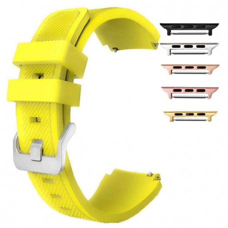 Curea silicon, compatibila Apple Watch 9|8|7|6|5|4|3|2|1 Series, 49mm|45mm|44mm|42mm, Yellow