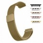 Curea tip Milanese Loop, compatibila Apple Watch 9|8|7|6|5|4|3|2|1 Series, 49mm|45mm|44mm|42mm, Retro Gold