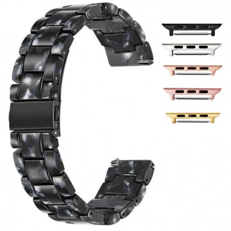 Curea polimer compatibila cu Apple Watch 9|8|7|6|5|4|3|2|1 Series, 49mm|45mm|44mm|42mm, Black Spot