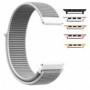 Curea material textil, compatibila cu Apple Watch 9|8|7|6|5|4|3|2|1 Series, 49mm|45mm|44mm|42mm, Light Gray