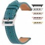 Curea piele, compatibila cu Apple Watch 9|8|7|6|5|4|3|2|1 Series, 49mm|45mm|44mm|42mm, Turcoaz