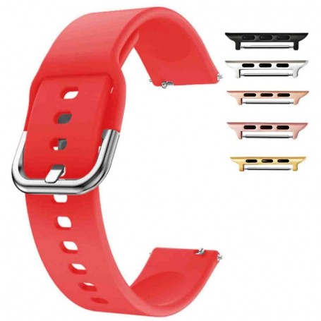 Curea din silicon compatibila cu Apple Watch 9|8|7|6|5|4|3|2|1 Series, 49mm|45mm|44mm|42mm, Candy Red