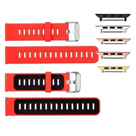 Curea din silicon compatibila cu Apple Watch 9|8|7|6|5|4|3|2|1 Series, 49mm|45mm|44mm|42mm, Red Jade