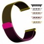 Curea otel, Milanese Loop Slim, compatibila cu Apple Watch 9|8|7|6|5|4|3|2|1 Series, 49mm|45mm|44mm|42mm, Purple Green