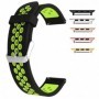 Curea din silicon compatibila cu Apple Watch 9|8|7|6|5|4|3|2|1 Series, 49mm|45mm|44mm|42mm, Black Lime