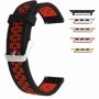 Curea din silicon compatibila cu Apple Watch 9|8|7|6|5|4|3|2|1 Series, 49mm|45mm|44mm|42mm, Black Ruby