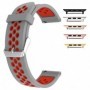 Curea din silicon compatibila cu Apple Watch 9|8|7|6|5|4|3|2|1 Series, 49mm|45mm|44mm|42mm, Gray Ruby