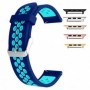 Curea din silicon compatibila cu Apple Watch 9|8|7|6|5|4|3|2|1 Series, 49mm|45mm|44mm|42mm, Olympic Blue