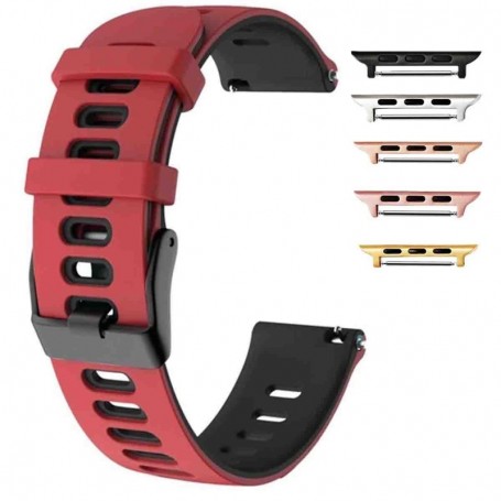 Curea din silicon compatibila cu Apple Watch 9|8|7|6|5|4|3|2|1 Series, 49mm|45mm|44mm|42mm, Salmon Red