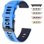 Curea din silicon compatibila cu Apple Watch 9|8|7|6|5|4|3|2|1 Series, 49mm|45mm|44mm|42mm, Cyan Blue