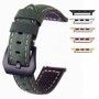 Curea piele compatibila cu Apple Watch 9|8|7|6|5|4|3|2|1 Series, 49mm|45mm|44mm|42mm, Black Forest
